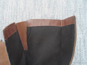 Hnědé kožené boty kozačky Baťa - 39 - 6