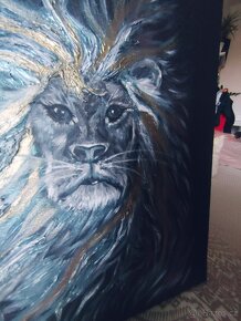 Obraz 30x40 lev ve vetru - 6