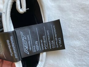 Motocyklové Rukavice RST Fulcrum černá- bílá - 6