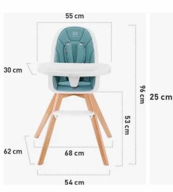 KINDERKRAFT SELECT Židlička jídelní 2v1 Tixi Grey, Premium - 6