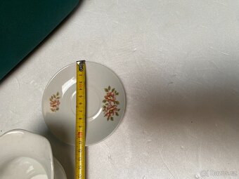 Vintage porcelánová salsera a podšálkem - 6