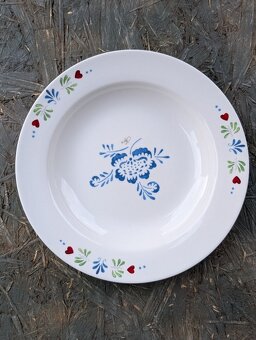 4 ks vintage hluboké talíře. - 6