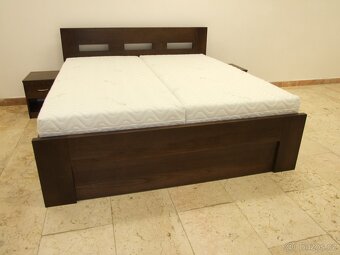 Nová dubová masivní dřevěná postel, nosnost 700 kg,vč.montáž - 6