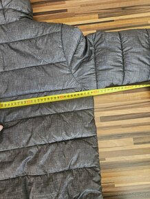 Tmavě šedá zateplená bunda, vel. 158 - 6