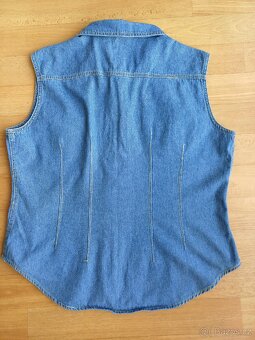 Dámská džínová vesta vel.44 - 6