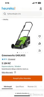 Sekacka Fieldmann Greenworks G40LM35 - 6