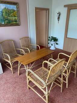 Proutěné židle se stolkem - 6