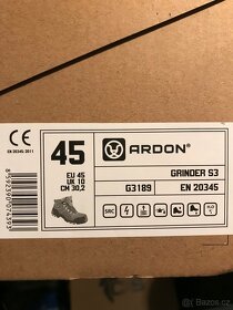 Pracovní obuv. velikost: EU-45 / UK-10 Ardon Grinder S3 - 6