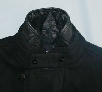 Kvalitní černý vlněný kabát/paleto, vel. S, zn. G-Star - 6