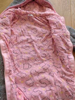 Zimní kombinéza šedá chlupatá (80) - 6