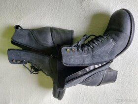 Dámské zimní modré kozačky vel. 36 - 6