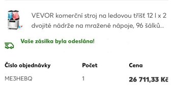 Nový nerozbalený stroj na ledovou tříšť VEVOR - 6