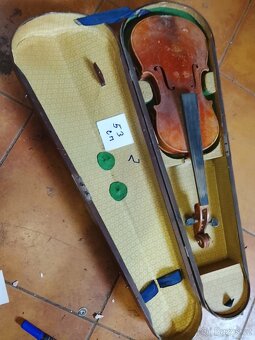 3 kusy starých houslí za 4500 kč - 6