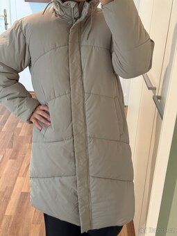 Hřejivá teplá delší bunda - kabát, nová Vel. XL - 6