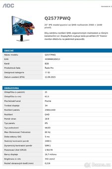 2K monitor 25" AOC + UMAX U-Box J50 Pro + Windows 11 Pro CZ - 6