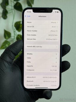 iPhone 12 128GB modrý - 100% baterie - 6