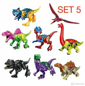 Rôzne dinosaury (8ks) typ lego - nové, nehrané - 6