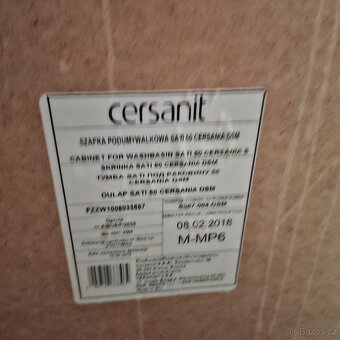 Prodám umyvadlo 50cm včetně skŕíňky Cersanit - 6