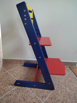 DĚTSKÁ DŘEVĚNÁ JÍDELNÍ STAVITELNÁ ŽIDLE JITRO BABY - 6