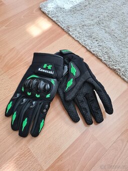 Kawasaki motorkářské rukavice - úplně nové - 6