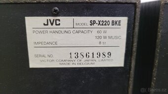 JVC SP X220 bke 3 pasmove reproduktory - 6