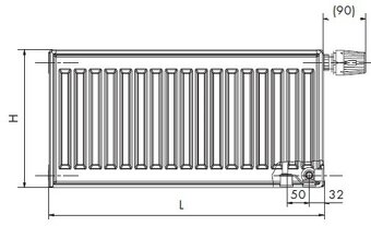 5ks Radiátory deskové 21 VK (60×100×7) - 6