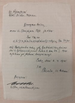 DOKUMENTY PO GENERÁL SS BERNHARD VOSS 5 - 6