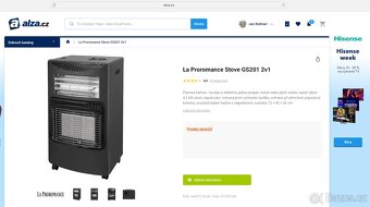 Prodám plynová kamna La Proromance Stove GS201 2v1 - 6