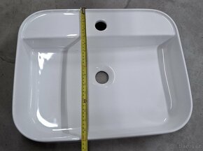 NOVÉ bílé designové umyvadlo 50x40 - 6