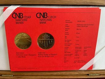 Mosty České republiky – sada 8 zlatých mincí (PROOF) - 6
