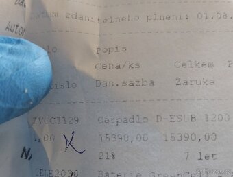 Čerpadlo Tallas D-1200 - 6