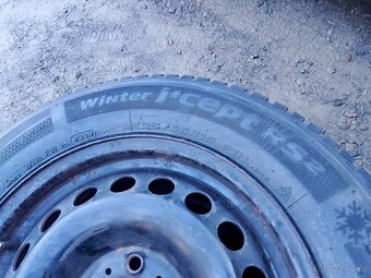 Ocelová kola 6x15 et43 5x112+zimní pneu 195/65/15 hankook - 6