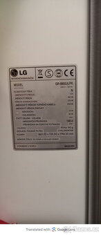Lednice s mrazákem, velkokapacitní LG š. 86 cm - 6