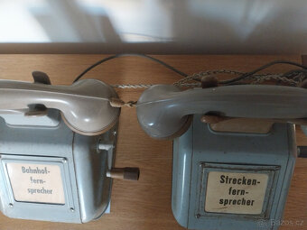 Nádražní (drážní) telefony, vlaky 50tá léta Německo  2 ks - 6