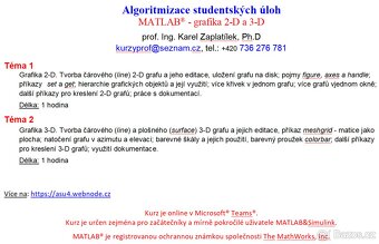 víkendové online kurzy: Algoritmizace studentských úloh - 6