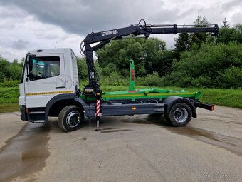Mercedes Atego 1218 hákový nosič kontejnerů s hyd.rukou - 6