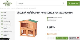 606 Dřevěný domek pro králíky, morčata, křečky - SLEVA 30% - 6