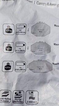 Prodám sluneční nepromokavou plachtu ke karavanu - 6