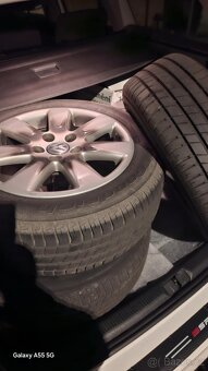 PRODÁM ALU KOLA VW PASSAT 5X112R16 + TÉMĚŘ NOVÉ LETNÍ PNEUMA - 6