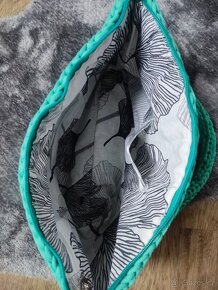 Nová háčkovaná kabelka tyrkysová Stafford - 6