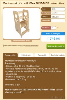 Rostoucí učící věž Montessori - 6