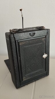 Starý velký měchový fotoaparát Voigtlander VAG Skopar - 6