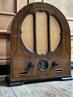 Starožitné rádio Telefunken 33WEa, rok 1930 - 6