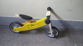 Nicko Dřevěné odrážedlo 2v1 mini žlutá - 6