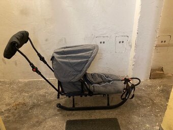 Dětské Kovové Sáňky 3v1 s fusákem + rukávníky - 6