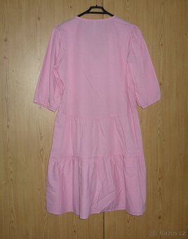 Růžové volánové šaty Takko Fashion - 6
