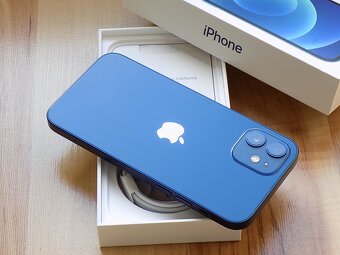 APPLE iPhone 12 64GB Blue - ZÁRUKA - TOP STAV - 100%BATERIE - 6