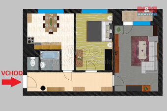 Pronájem bytu 2+1, 63 m², Kolín, ul. Čechovy sady - 6