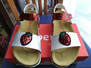 Dívčí sandály zn. Superfit, vel. 33, flitry, jahody - 6