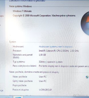 Starý PC, Intel Celeron 2.53GHz, 1GB RAM, 80GB HDD - 6